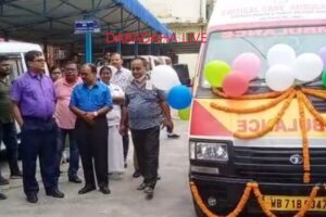 চিকিৎসা পরিষেবা এ্যম্বুলেন্স চালু জলপাইগুড়ি জেলা হাসপাতালে