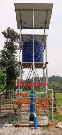 সৌর বিদ্যুতে পানীয় জল ডাবগ্রামে