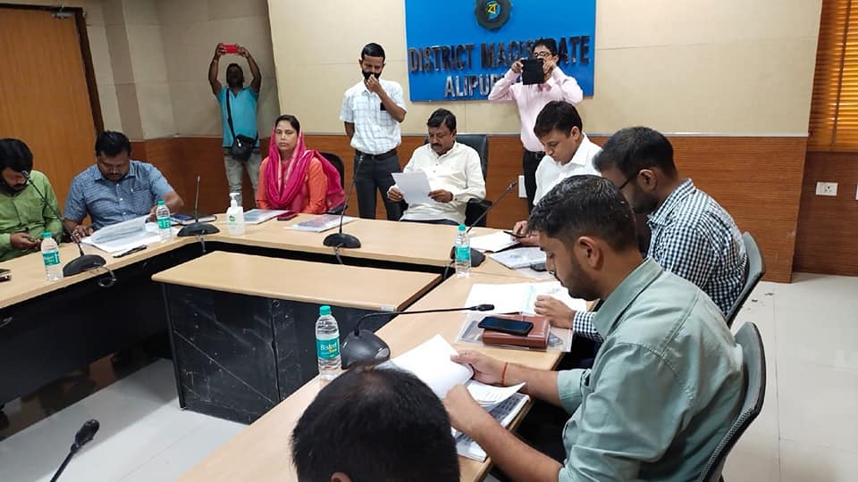 সেচ ও জলপথ দপ্তরের জেলা পর্যালোচনা সভা  