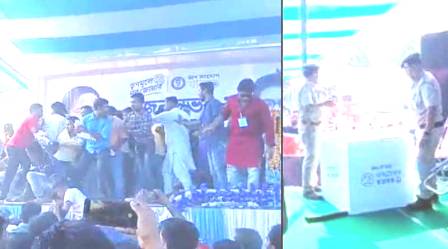 সাহেবগঞ্জ তৃণমূলের সভায় বিশৃঙ্খল ব্যালট ও বাক্স লুট