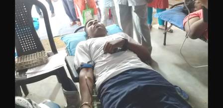 স্বেচ্ছায় রক্তদান শিবির হ্নদয়পুরে