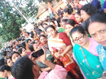 কেন্দ্রের বঞ্চনার বিরুদ্ধে প্রতিবাদে বিক্ষোভ মিছিল