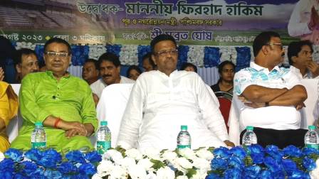 স্টেডিয়াম উদ্বোধনে পুর ও নগর উন্নয়ন মন্ত্রী শান্তিপুরে