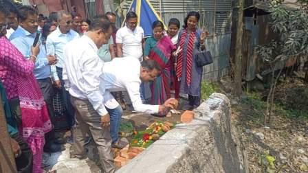 উত্তরবঙ্গ উন্নয়নের অর্থানুকুল্যে ব্রীজের শিলান্যাসে মেয়র