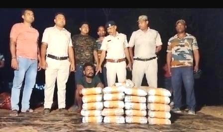 পুলিশের তৎপরতায় বে আইনি মাদক পাচারকারী ধৃত