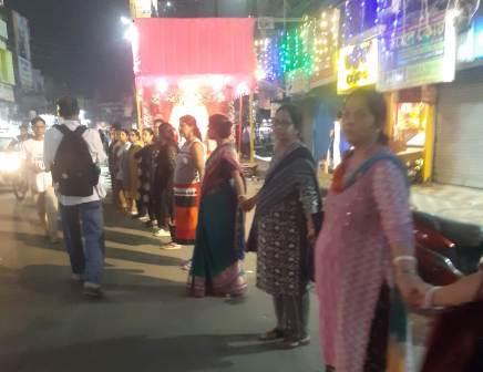 মানব বন্ধন বারাসাতে