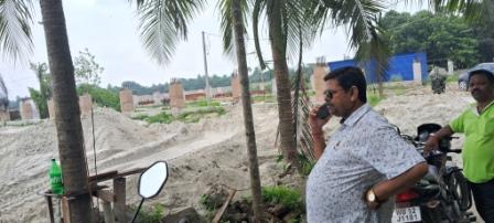 বারাসাত পৌরসভার ডাম্পিং গ্রাউন্ড নির্মাণ কাজ দ্রুত গতিতে