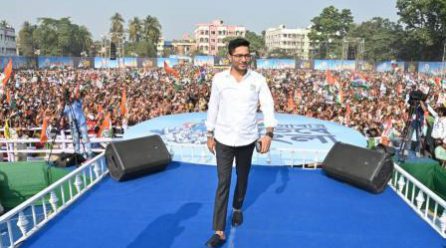 বারাসাতের কাছারি ময়দানের জনসভায় জনস্রোত ‌