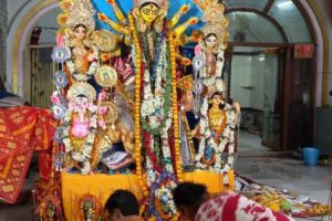 শ্যামা মায়ের মন্দিরে বাসন্তী পুজো হৃদয়পুরে