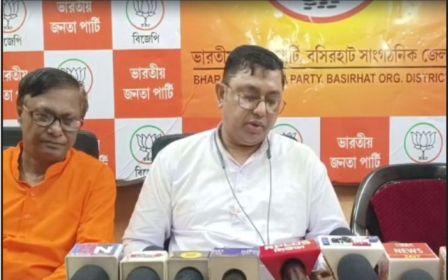 দুর্নীতির বোঝা তৃণমূলকে নিশানা বসিরহাট বিজেপির