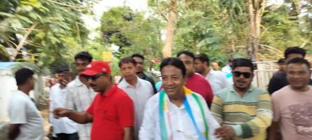 মনোনয়নে বারাসাতে দেগঙ্গা বিধানসভার আই এস এফ  প্রার্থী 